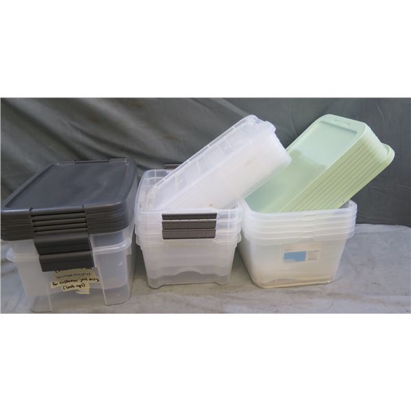 Multiple Room Essentials & Other Storage Boxes w/ Lids, Misc Sizes