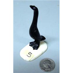 3-1/2" ivory cormorant by Mogg from Diomede, stock #174f