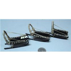 Lot of 3 three inch baleen sleds (2)
