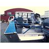 Image 8 : 1994 19 foot Aluminum River Runner Hewes Craft with 90 HP Yamaha Jet Drive; single axel Easy Load Tr