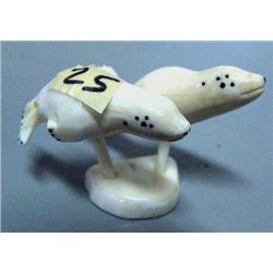 Pair of 2" swimming seals by Robert Kokuluk (2)
