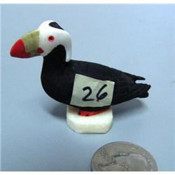 2-1/2" ivory tufted puffin by Charlie Kokuluk (2)