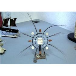 King Island baleen and ivory spirit masks height about 14" by Mark Seaganna (2)