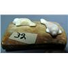 Image 2 : 2 small ivory seals mounted on bone by Gerald Penatac and small ivory salmon mounted on bone by Gera