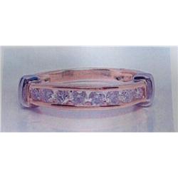 Diamond Lady's Ring 14 K yellow and white gold- diamonds are round brilliant cut approx. 0.50 carats