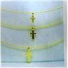 Image 1 : Three-strand Cross Pendant & Omega Chain 14 K yellow gold 4.3 grams- estimated retail replacement $4