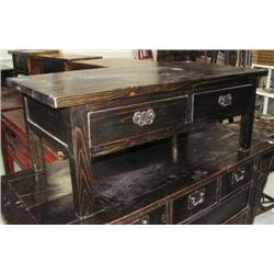 Coffee table with 2 drawers- 18" H, 47" W, 23-1/2" D (8888)