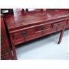Image 1 : Red table with 3 drawers- 34" H, 53" W, 21" D (8888)