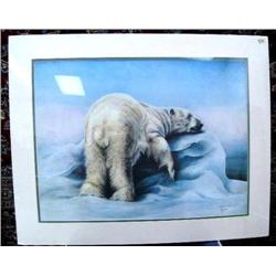 Signed and numbered print shrink wrapped and double-matted by Ronnie Linch #161 of 750 18" x 24" cal