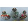 Image 4 : Lot of 3 snuff bottles: 1 China porcelain; 2 reverse glass painted from the inside (2)