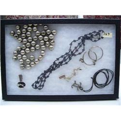 Display box of costume jewelry (74)