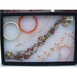 Display box of costume jewelry (74)
