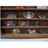 Image 2 : Huge Alaskan Oil Field Belt Buckle Collection with Display Case (63)