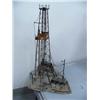Image 1 : Model Drill Rig 27" tall made of Copper and Stone,  made by Ewinttock in 1980 445/500  Signed and Nu
