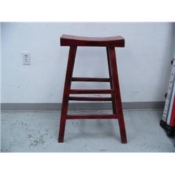 CHOICE on 5 tall stools 31" tall: red stool (8888)