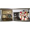 Image 3 : Lot of: 3 knot boards; 7 ships; 5 clocks; 3 framed small items; 8 "Welcome Aboard" buoys; couple boo