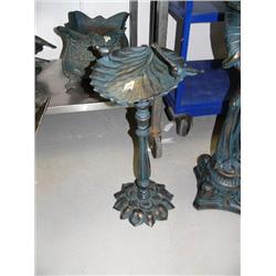 Cast iron bird bath 26" tall (500)