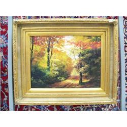 CHOICE on 3 original oil painting- trees in autumn (8888)