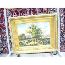 CHOICE on 3 original oil painting- trees and stream (8888)