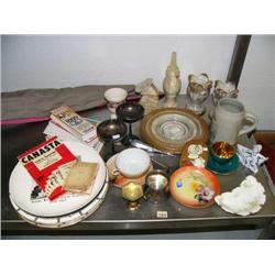 Lot of: 3 dinner plates; 2 "75th Anniversary Sebeka United Methodist Church 1900-1975" plates; 4 Bra