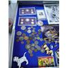 Image 2 : Collection of football cards; coins from USA and Jamaica; 2 1984 United States Proof Sets; assorted 