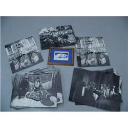 Fred Machetanz print; 21 prints of 2 Southeast Natives with chief's hat in front; 2 prints of 10 Sou