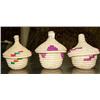 Image 1 : 3 African grassbaskets- 3-3/4" to 4" in height (2)