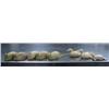 Image 1 : 5 carved wooden mice approx. Length 6"; 2 carved wooden ducks approx. length 3-3/4"; 1 carved wooden