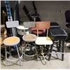 Image 1 : Group of approx 10 assorted stools