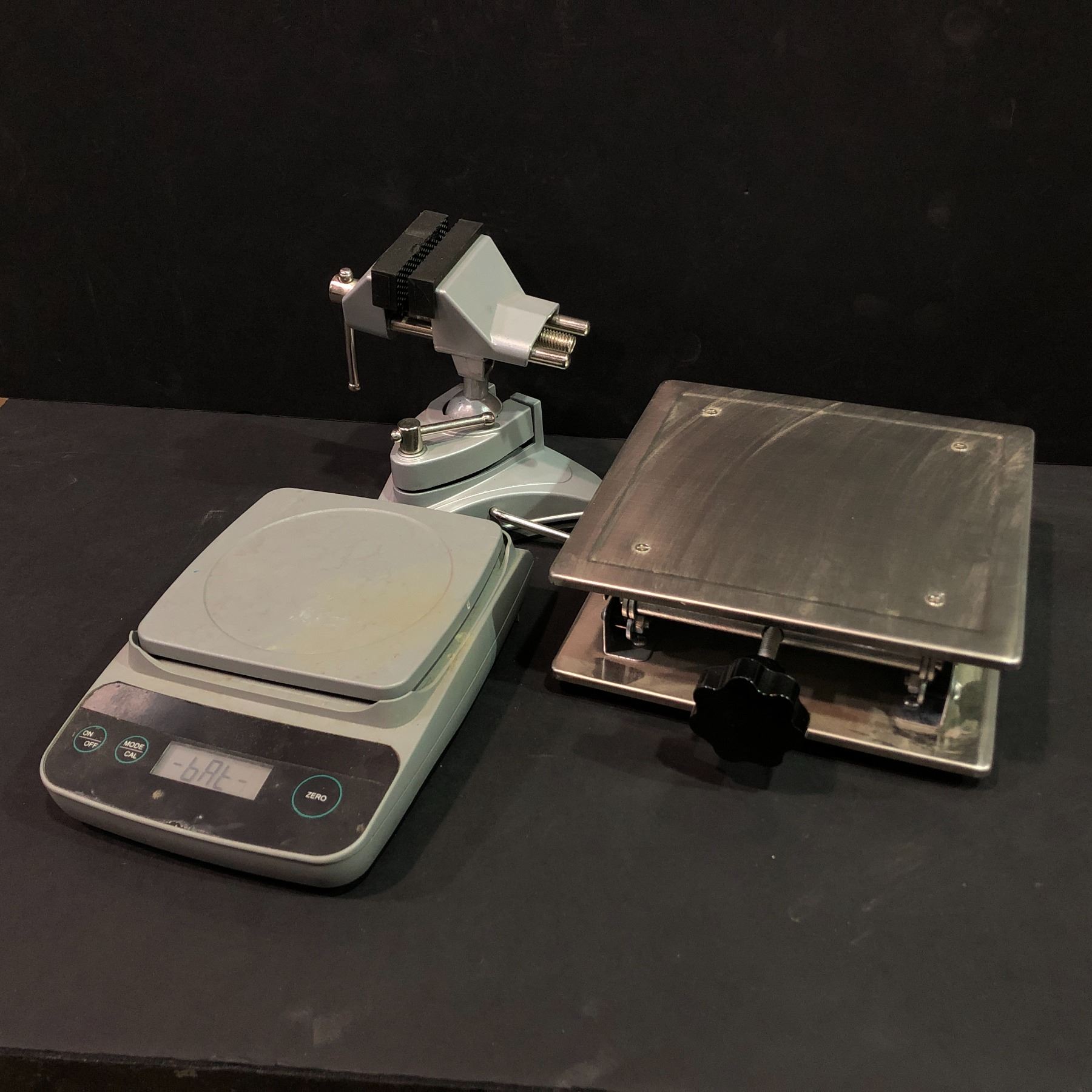Vice Scale Group of 3 assorted items - includes precision balance scale ...