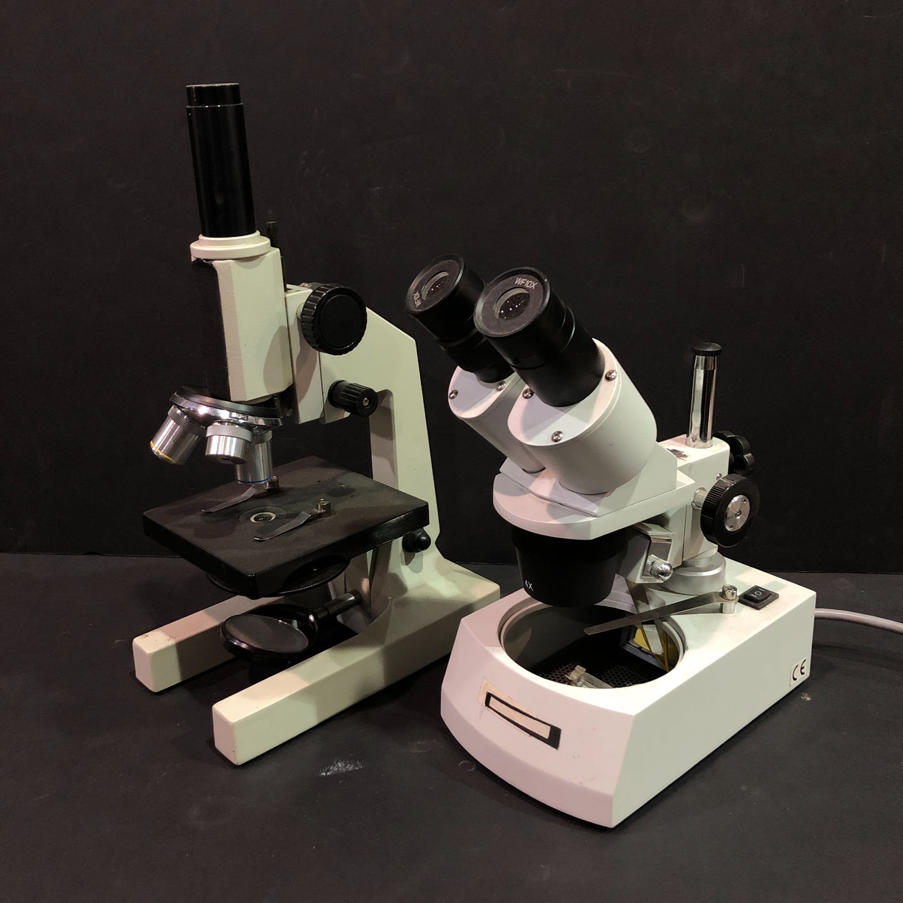 Group of 2 microscopes - includes optical biological microscope ...