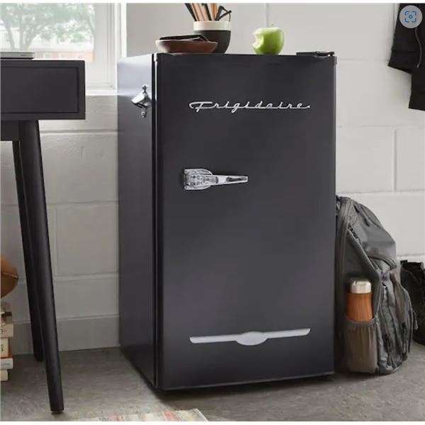 NEW Frigidaire EFR376-C-Black 3.2 Cu Ft Retro Bar Fridge - approx 20" in. L x 19" D x 33" H