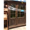 Image 2 : Wooden glass front display cabinet - approx 16" W x 69" L x 72" H