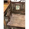 Image 2 : Group of 2 items - includes wooden bench (approx 58" W x 22" L x 33" H & postal sorting desk (approx