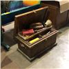 Image 2 : Large wooden box w/ assorted tools & misc