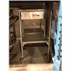 Image 2 : Group of 3 stainless steel tables / carts - approx 16in x 20in x 37in H