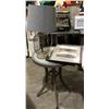 Image 1 : Patio bistro table W/ 2 framed art works and a table lamp