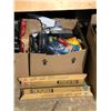 Image 2 : Group of assorted office supplies & misc items - includes slate wall tiles / USB flash drive / clear