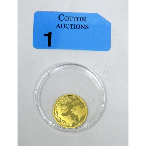 8 Gram .999 Fine Gold 2021 Panda Coin 