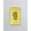 Image 2 : 1/10 Oz .9999 Fine Gold 2017 Legal Tender Bar 