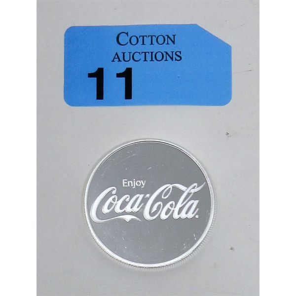 1 Oz .999 Silver Coca-Cola 2-Sided Round 
