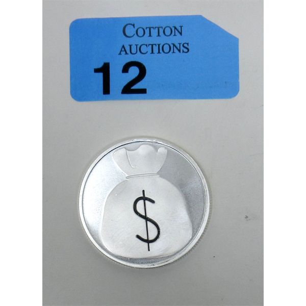 1 Oz .999 Silver Money Bag EMOJI 2-Sided Round 