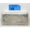 Image 1 : Vintage 1 Kilo .999 Silver Pony Express Bar 
