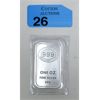Image 1 : 1 Oz .999 Silver JBR Ethically Sourced Bar 