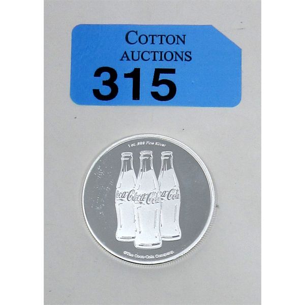 1 Oz .999 Silver Coca-Cola 2-Sided Round 