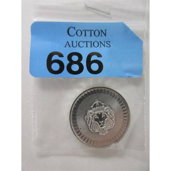 1/2 Oz .999 Silver Scottsdale Lion Mint Round 