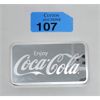Image 1 : 10 Oz .999 Silver Coca-Cola 2-Sided Bar