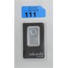 Image 1 : 1 Oz .9995 Fine Platinum Valcambi Suisse Certified Bar