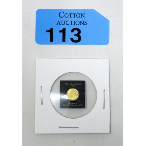 1 Gram .9999 Fine Gold 2022 Canada Maple Leaf Coin 