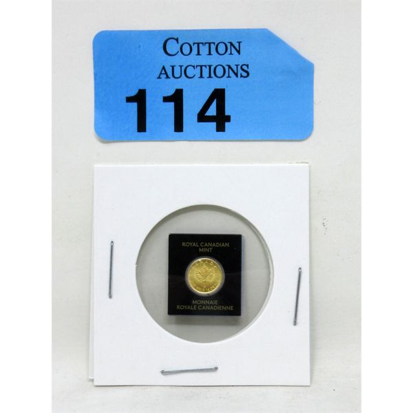 1 Gram .9999 Fine Gold 2022 Canada Maple Leaf Coin 